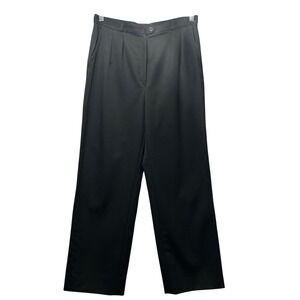 Vintage Giorgio Sant'Angelo Wool Trousers Sz 14‎ Black Pleated Pants Yugoslavia